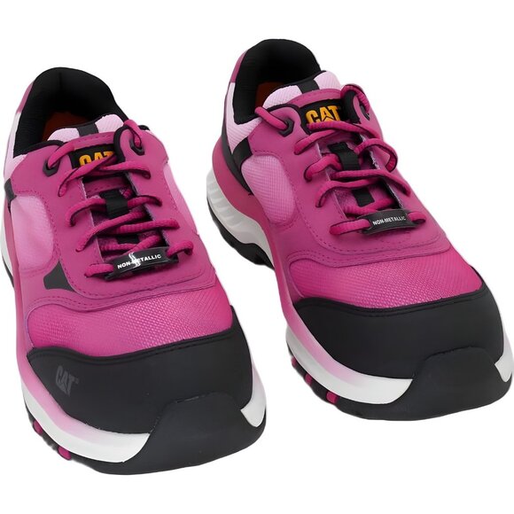 Caterpillar Quake Women's Composite Toe Work Sneakers Pink Safety US 7 - Picture 1 of 6